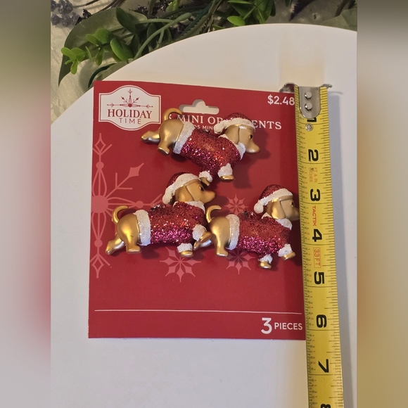 Mini Puppy Dog Christmas Ornaments, 3 Piece *Read Details - Picture 16 of 16